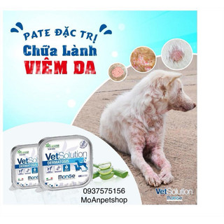 Pate Monge Dermatosis hỗ trợ điều trị viêm da / tiêu hoá / phục hồi chó mèo