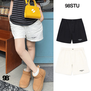 Quần short kaki thêu 98stu unisex nam nữ local brand form trên đầu gối