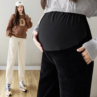  Q279 - Quần Bầu Len Nhung bo gấu mùa đông loại 1  450g  dày dặn giữ ấm mùa đông cho mẹ bầu 