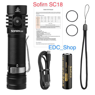 Sofirn SC18 1800lm/ SC31B Đèn Pin Led Sạc Được Bằng USB Flashlight 18650 Nhỏ Gọn Siêu Sáng 5 Chế Độ Hoạt Động