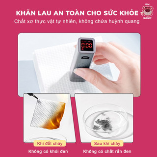 Gói 200 Khăn Lau Đa Năng Gấu Dâu MEGUN Siêu Mềm Mại Phù Hợp Cho Da Nhạy Cảm An Toàn Cho Da