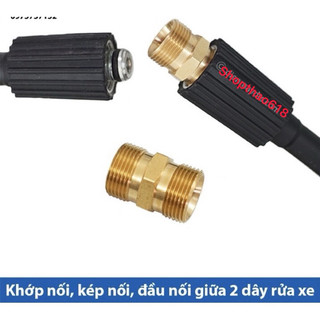Đầu nối giữa 2 dây rửa xe áp lực cao - cho máy xịt rửa áp lực cao >>>>>