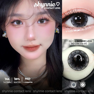 ✨(𝗖𝗔̣̂𝗡 𝗧𝗨̛̀ 𝟬-𝟲 Đ𝗢̣̂) Lens Gray size L màu xám vân hoa 🌼 giãn to tự nhiên -  SHYNNIE LENS (Lens Huế) 🐰