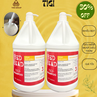 Dầu gội can tigi đỏ 5 lít mềm mượt phục hồi hư tổn thơm hương hoa đặc nhiều bọt(trọng lượng 4L)
