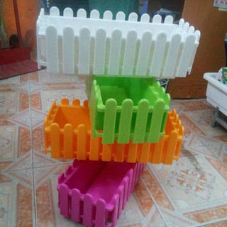 Chậu hàng rào đại trồng rau trồng hoa cây cảnh