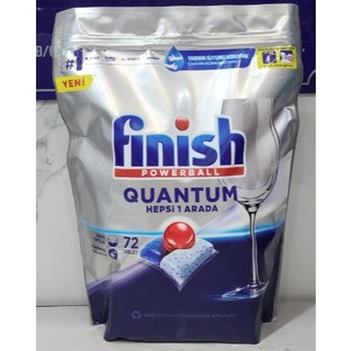 Combo viên rửa bát finish quantum 72 viên + tặng viên finish dùng thử
