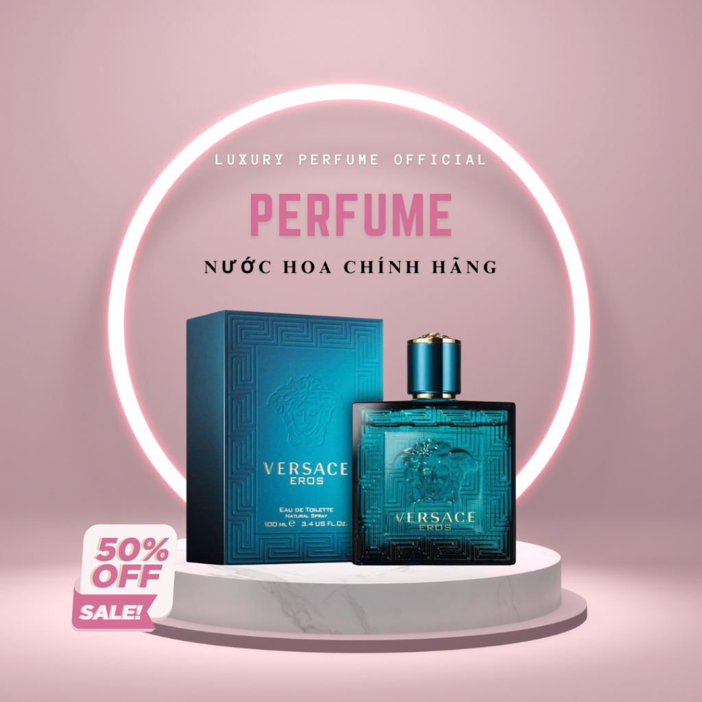 [ Nước Hoa Chính Hãng ] Nước hoa nam Versace Eros EDP 100ml - Dầu thơm nam tính quyến rũ nổi bật