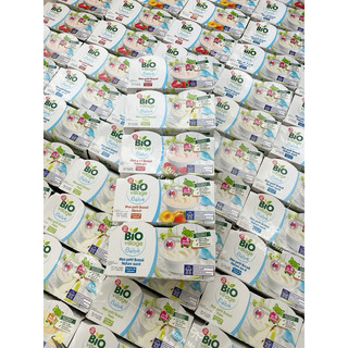 [SHIP AIR]-Sữa chua hữu cơ Bio Village Bebe cho bé từ 6 tháng (100g x 4)