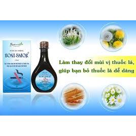 Nước súc miệng cai thuốc lá Boni-smok giúp cái thuốc lá thành công