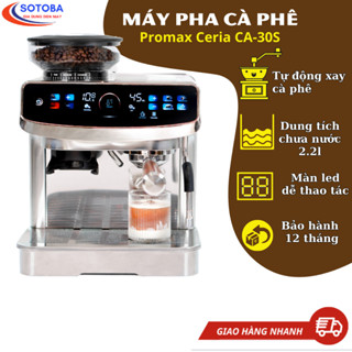 Máy pha cà phê Promax Ceria CB-30S dung tích 2.2L, kèm máy xay hạt cà phê, đánh bọt sữa, bảo hành 12 tháng