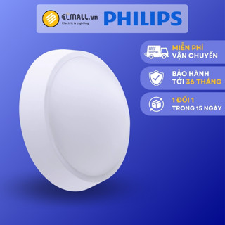 Đèn ốp trần, ốp tường Philips WT045C 4000K Philips Essential SmartBright Led Bulkhead CHÍNH HÃNG