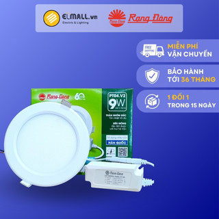 Đèn led panel tròn Rạng Đông 7W, 9W, 12W PT04.V2 3000K/ 6500K phi 90, 110, 135, ánh sáng trắng, vàng