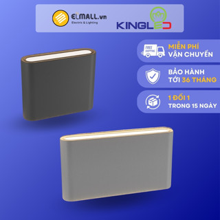 Đèn gắn tường ngoài trời LWA8011-S-BK 8W ( Đen - Trắng ) 3000K