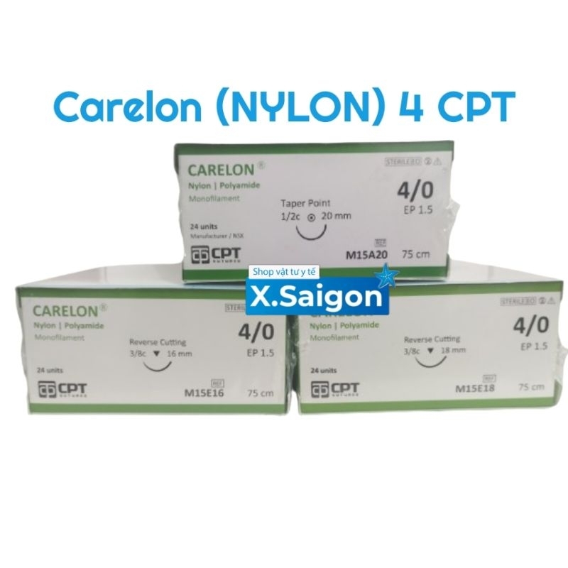 Chỉ phẫu thuật NYLON 4/0 , Carelon CPT.