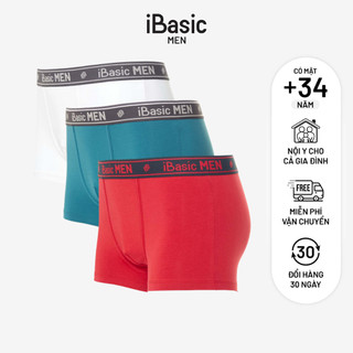 [MUA 2 TẶNG 1] Combo 3 quần lót nam trunk iBasic PANM078