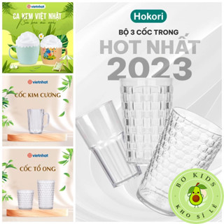 Cốc Nhựa Uống Nước Hãng Việt Nhật từ 180ml đến 460ml, ca uống nước, ly kem, sữa chua, sinh tố