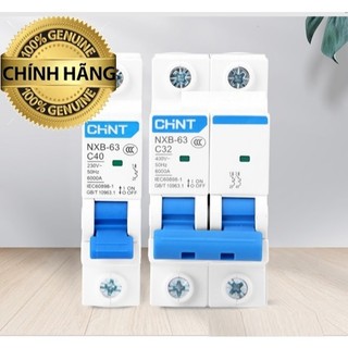 Aptomat CHINT 1P - 2P Chính hãng NXB63- C16A,C20A,C25A,C32A,C40A,C63A