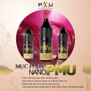 Mực Nano PMU Chính Hãng Cao Cấp, Mực PMU Bám Nhanh Bong Đậm 10 ML