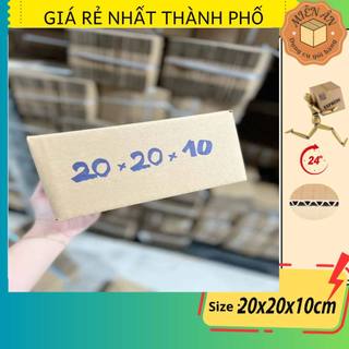 Combo 20 thùng Size 20x20x10 giấy carton gói hàng Everest