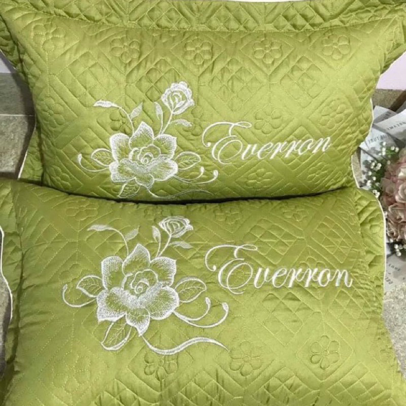 Vỏ gối trần bông 3 lớp 45x65cm vỏ gối đầu thêu hoạ tiết siêu xinh hàng loại 1