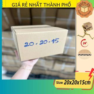 Combo 20 thùng G34 20x20x15 giấy carton gói hàng Everest