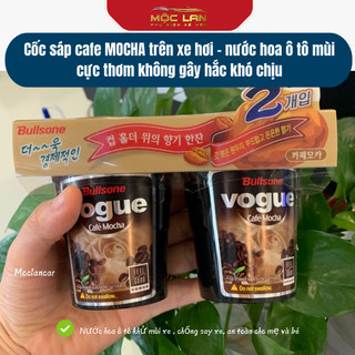 Set 2 cốc sáp cafe MOCHA - sáp cafe trên xe hơi - nước hoa ô tô mùi cực thơm không gây hắc khó chịu