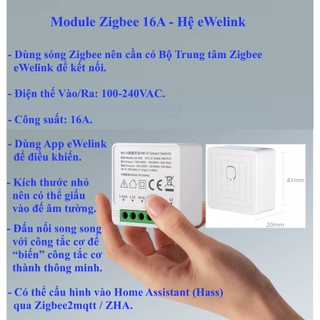Module công tắc thông minh eWelink, Wifi / Zigbee, Hệ eWelink-