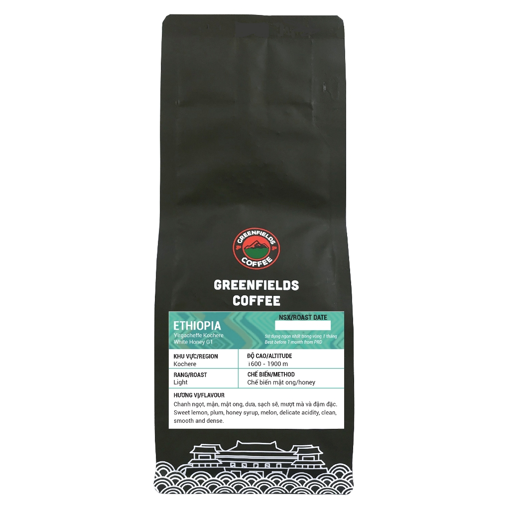 Cà phê hạt Ethiopia Guji Uraga Haro Wachu Washed G1 250 g