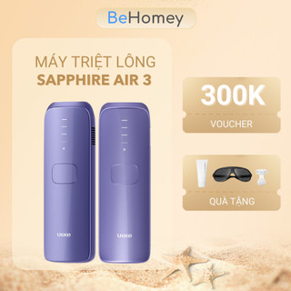 Máy triệt lông Ulike Sapphire Air 3 kết hợp công nghệ IPL triệt lông cho toàn bộ cơ thể, không đau rát giúp da mịn Homey