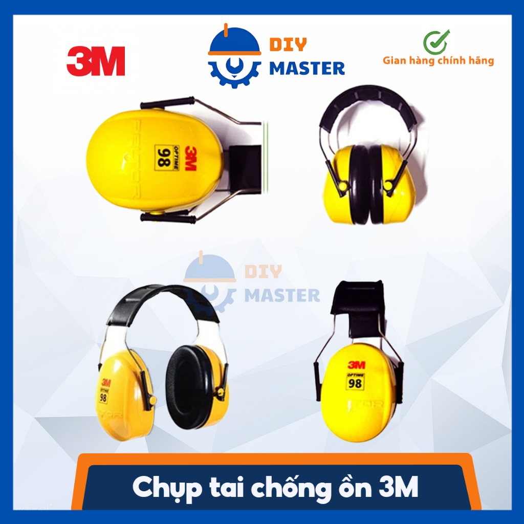 Chụp tai chống ồn 3M H9A Độ giảm ồn 25db phone chống ồn bảo vệ tai, Bịt tai giảm ồn cao cấp - Bảo hộ