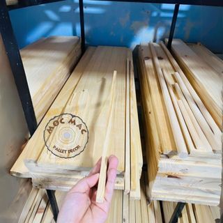 Thanh chuốt gỗ thông tròn phi 10 và 12 mm