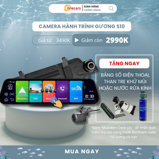 Camera hành trình ô tô S10 VietMap S2 bản quyền vĩnh viễn độ phân giải FullHD có cảnh báo tốc độ