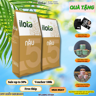 Cà phê NÂU nguyên chất pha phin ILOTA 5 chuyên dùng pha phin