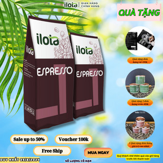 Cà phê nguyên hạt ILOTA 1 rang mộc pha Espresso, pha phin 500g