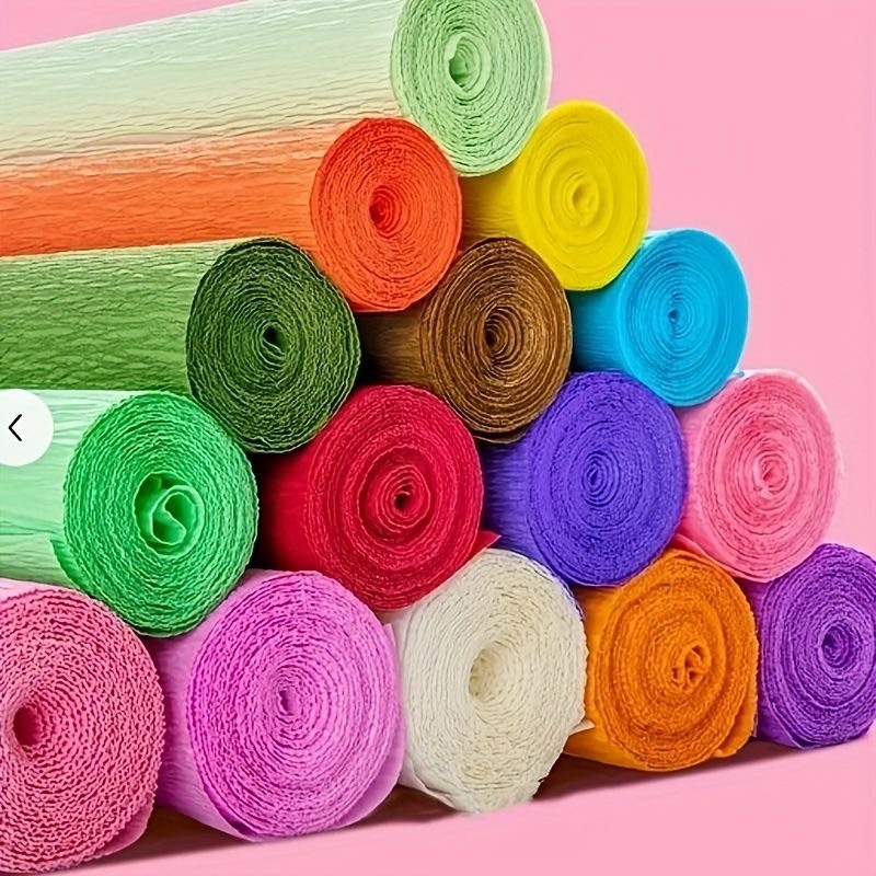 sỉ cuộn GIẤY NHÚN,giấy nhăn làm hoa,phụ kiện trang trí