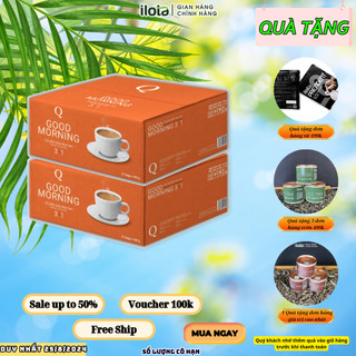 1 thùng cà phê sữa hòa tan goodmorning trần quang uống liền 21 bịch x 24 gói