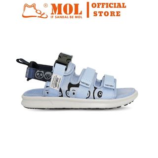 Sandal nữ Vento 3 quai ngang NB80XD màu xanh