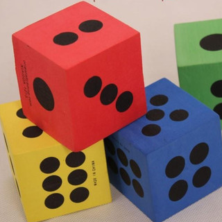 [Kho Sỉ] Combo 4 Viên Xúc xắc/Xí ngầu (Dice) xốp/ nhung
