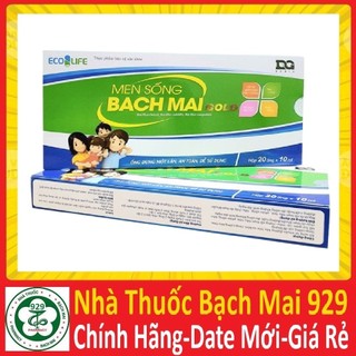 Men sống bạch mai date mới hộp 20 ống