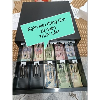 Ngăn kéo đựng tiền thu ngân siêu đẹp, Khay đựng tiền kết nối máy in Bill, Két đựng tiền thu ngân