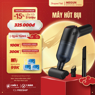 Máy hút bụi cầm tay MEGUN - Lực hút siêu mạnh 25.000Pa loại bỏ mọi bụi bẩn thiết kế nhỏ gọn, tiện lợi