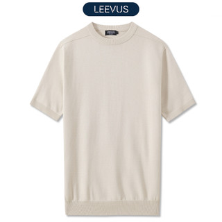   TẶNG HỘP CHO ĐƠN TỪ 499K  Áo thun cổ tròn len dệt kim REAR SHOULDER KNIT kiểu dáng Hàn Quốc sang trọng LEEVUS AT26 