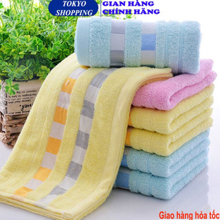 Khăn tắm, khăn mặt 100% cotton siêu mềm mịn 34x74cm