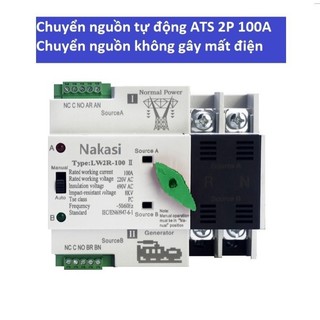 Chuyển nguồn tự động không gián đoạn ATS 2P 100A - chuyển nguồn không mất điện