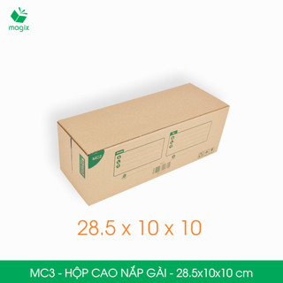 MC3 - 28.5x10x10 cm - 60 Thùng hộp carton đóng hàng