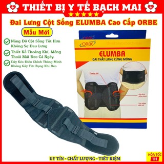 Đai Lưng Cột Sống ELUMBA ORBE Thoáng Mỏng Hỗ Trợ Thoát Vị Đĩa Đệm, Thoái Hoá Cột Sống