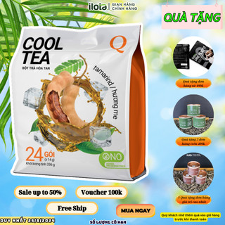 Bột TRÀ ME hoà Tan Trần Quang Cooltea (Bịch 24 gói x 14gr)