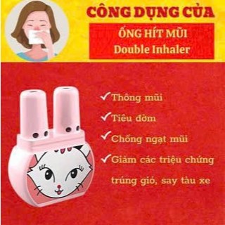 [HÀNG CHÍNH HÃNG] Ống hít mũi đôi Double Inhaler Thái Lan