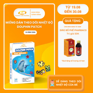 Miếng dán theo dõi nhiệt độ cho bé Dolphin Patch Fever Indicator