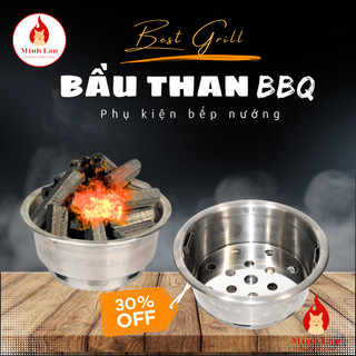 Bầu Than, Bầu Đựng Than, Bát Than phụ kiện bếp nướng than hoa không khói dùng cho Bếp Âm, Bếp Dương